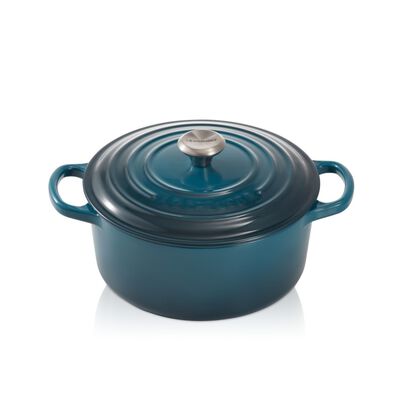 Round Casserole 24cm Deep Teal image number 0