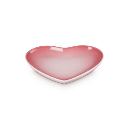 Sphere Heart Plate 17cm Pale Rose image number 1