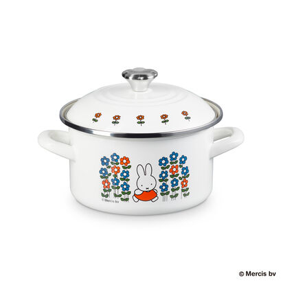 Miffy Enamel On Steel Casserole 18cm White image number 1