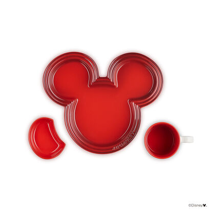 Mickey Mouse 陶瓷餐具套裝 Cerise image number 5