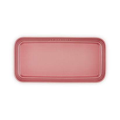 Rectangular Plate 25cm Rose Quartz image number 2