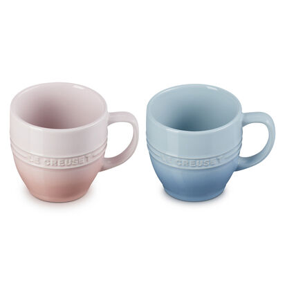 Set of 2 Coffee Mug 350ml (Shell Pink/Coastal Blue) image number 1