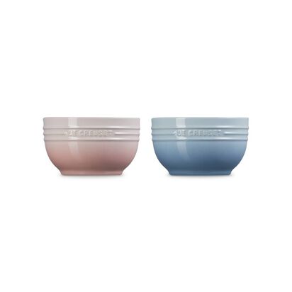 Set of 2 Soup Bowl 500ml (Shell Pink/Coastal Blue) image number 2