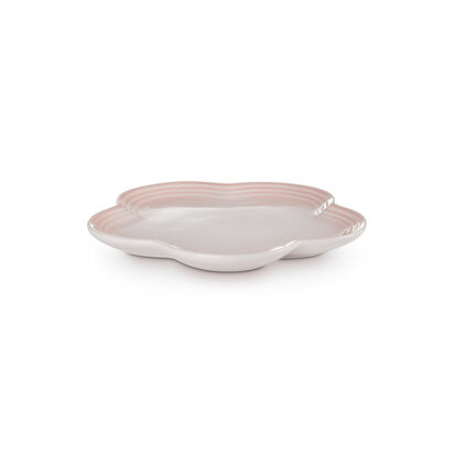 Flower Plate 23cm Shell Pink