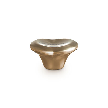 Metal Light Gold Sig Heart Knob 45mm image number 1