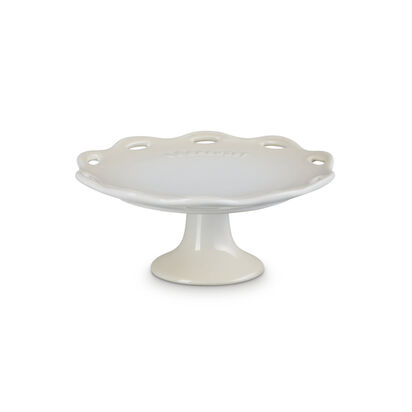 Fleur Lace Cake Stand 17cm Meringue image number 0