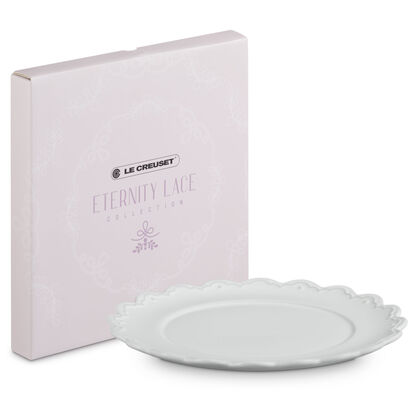 Eternity Lace Plate 27cm White