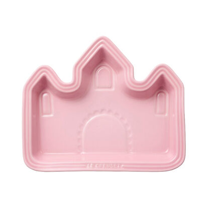 Baby Lunch Plate Castle 24cm Milky Pink image number 0