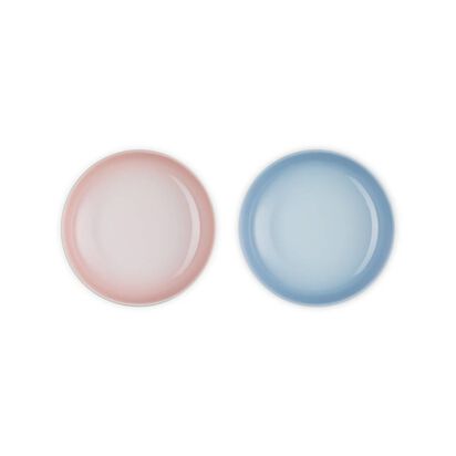 Set of 2 Round Dish 20cm (Shell Pink/Coastal Blue) image number 3