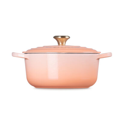 Round Casserole 20cm Pêche (Light Gold Knob) image number 2