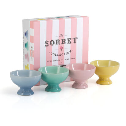 Sorbet Set of 4 Footed Ice Cup