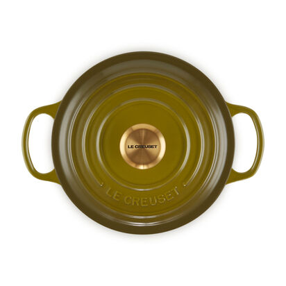 Round Casserole 22cm Olive (Gold Knob) image number 3