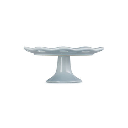 Fleur Lace Cake Stand 17cm Silver Blue image number 2