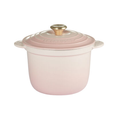 Cocotte Every 20 鑄鐵鍋 Shell Pink (淺金色鍋蓋頭)