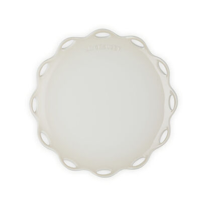 Fleur Lace Round Plate 25cm Meringue image number 11