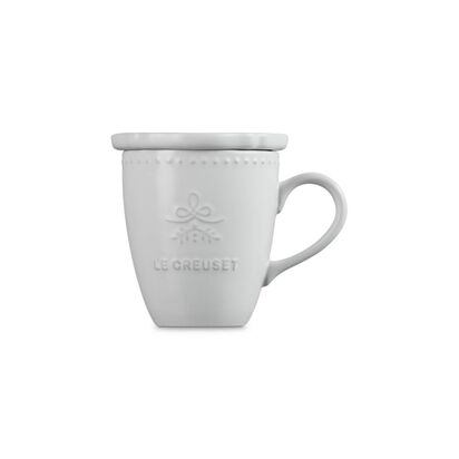 Eternity Lace Mug with Lid 330ml White image number 0