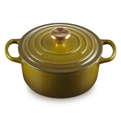 Round Casserole 24cm Olive (Gold Knob) image number 1