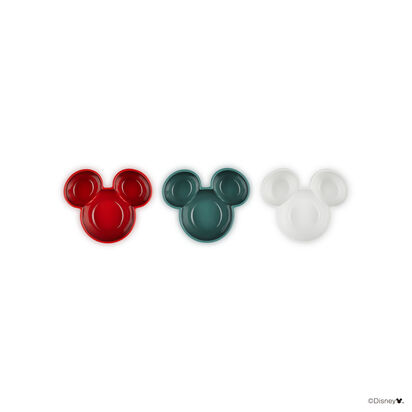 Mickey Mouse Set of 3 Mini Dish (White/Cherry Red/Artichaut) image number 4