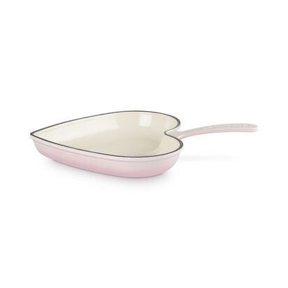 Heart Skillet 26cm Shell Pink