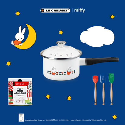 Mid-Autumn Miffy Set with Miffy Enamel On Steel Sauce Pan 16cm