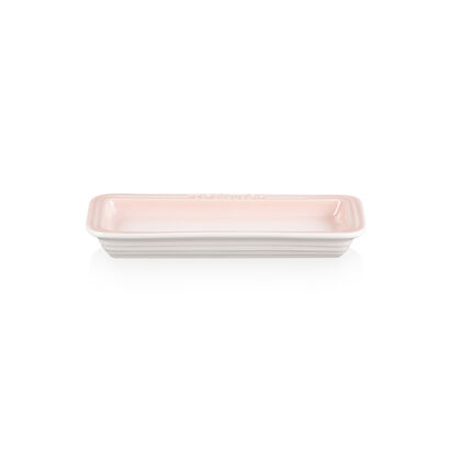 Rectangular Plate 25cm Shell Pink