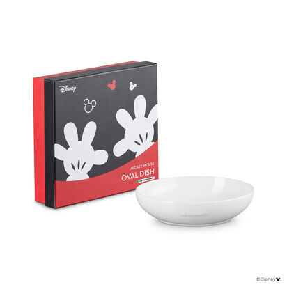 Mickey Mouse Oval Dish 19cm White image number 0