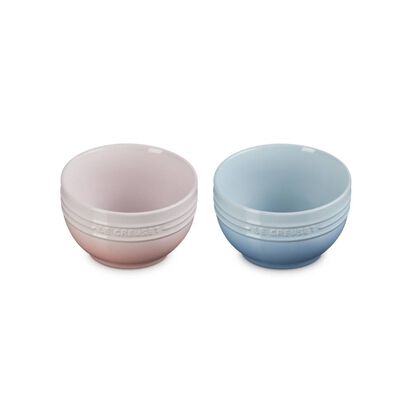 Set of 2 Soup Bowl 500ml (Shell Pink/Coastal Blue) image number 1