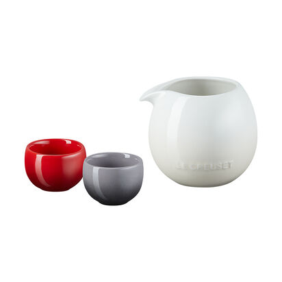 Seoul Sphere Sake Set (Meringue/Cerise/Flint)