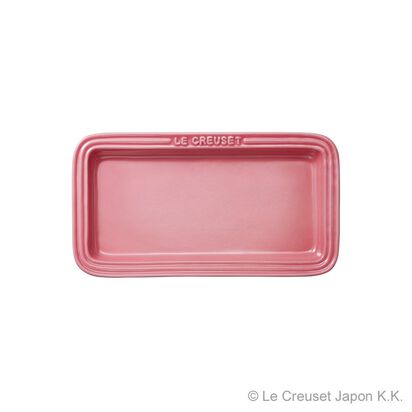 Rectangular Plate 25cm Rose Quartz image number 0