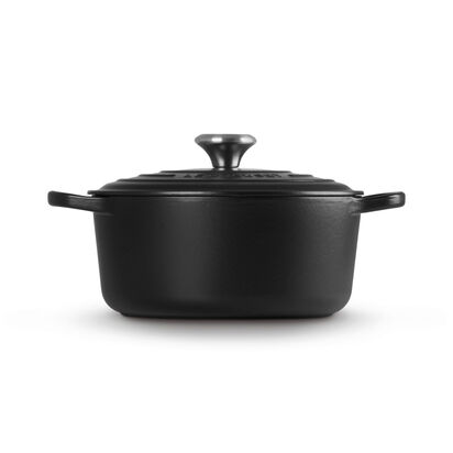 Round Casserole 24cm Matte Black (Black Interior) image number 2