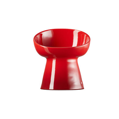 Deep Footed Pet Bowl Cherry Red image number 1