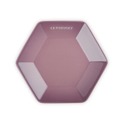 Hexagon Plate 21cm Mauve Pink