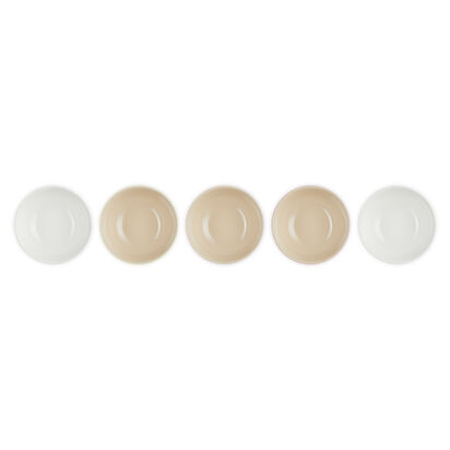 Set of 5 Multi Bowl 15cm White/Custard Yellow/Shell Pink/Rose Quartz/Powder Pink image number 3