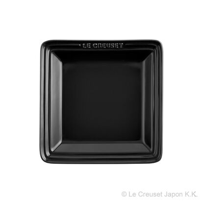 Small Oriental Square Plate 16cm Black Onyx image number 0