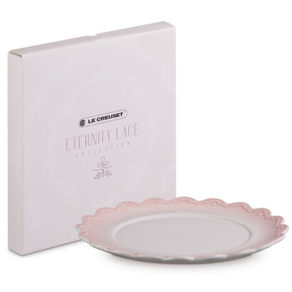 Eternity Lace Plate 27cm Shell Pink