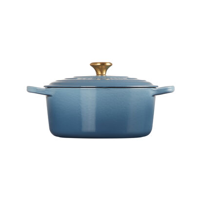 Round Casserole 18cm Chambray (Gold Knob) image number 2