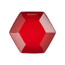 Hexagon Plate 21cm Cerise