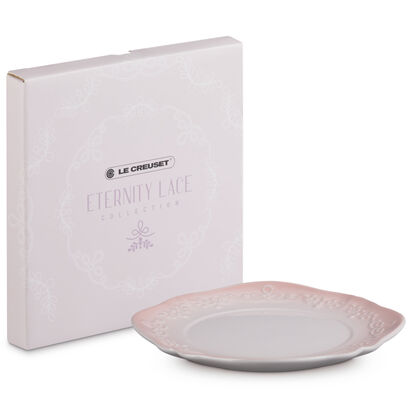 Eternity Lace Plate 22cm Shell Pink