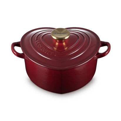 Heart Shaped Casserole 20cm Rhone (Gold Knob)