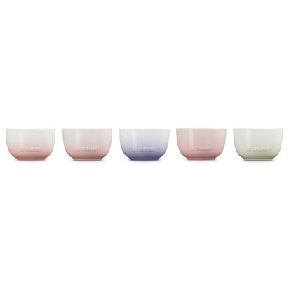 Set of 5 Sphere Bowl 11cm Shell Pink/Powder Pink/Powder Purple/Milky Pink/Meringue image number 2