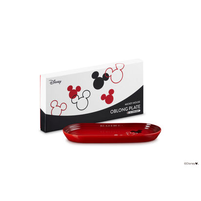 Mickey Mouse Oblong Plate 25cm Cerise