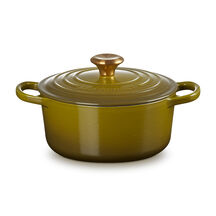 Round Casserole 22cm Olive (Gold Knob)