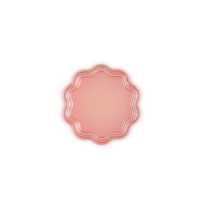 花邊陶瓷碟 18厘米 Salmon Pink image number 0