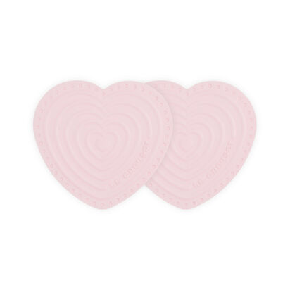 Set of 2 Silicone Mini Heart Hotpad