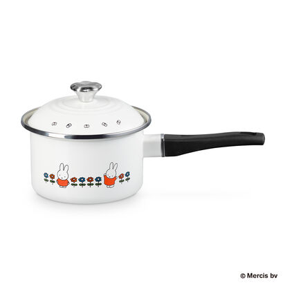 Miffy Enamel On Steel Sauce Pan 16cm White  image number 1