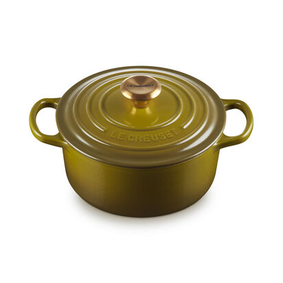 Round Casserole 20cm Olive (Gold Knob) image number 1