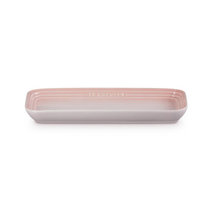 Rectangular Plate 25cm Shell Pink