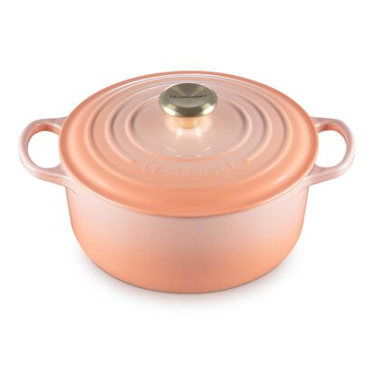 Round Casserole 24cm Pêche (Light Gold Knob) image number 1