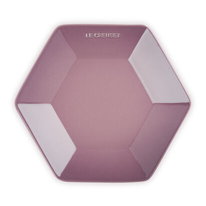 Hexagon Plate 26cm Mauve Pink