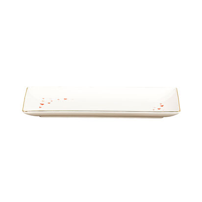 Rectangular Tray with Heart Decal 28cm White image number 4